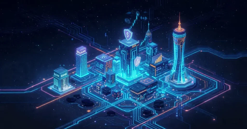 Components of the Financial Services Sector and AI Integration Between Them