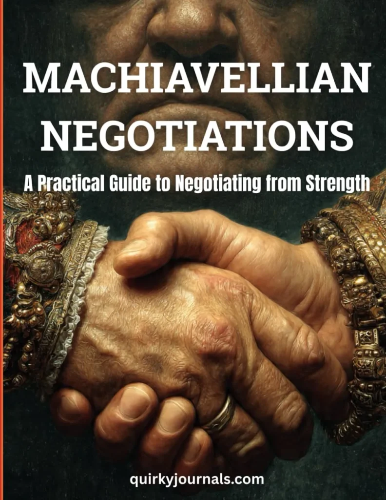 Machiavellian Negotiations A Book on Power in Deals