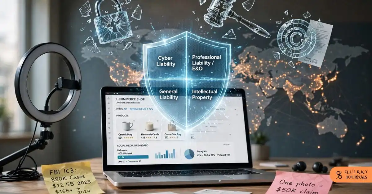 Digital brands face breach, copyright, and negligence claims. FBI cyber losses topped $16B in 2024. See core insurance policies every online business needs.